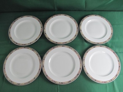 Hutschenreuther Porzellan Brocade Leonard 6x Kuchenteller 21,5 cm