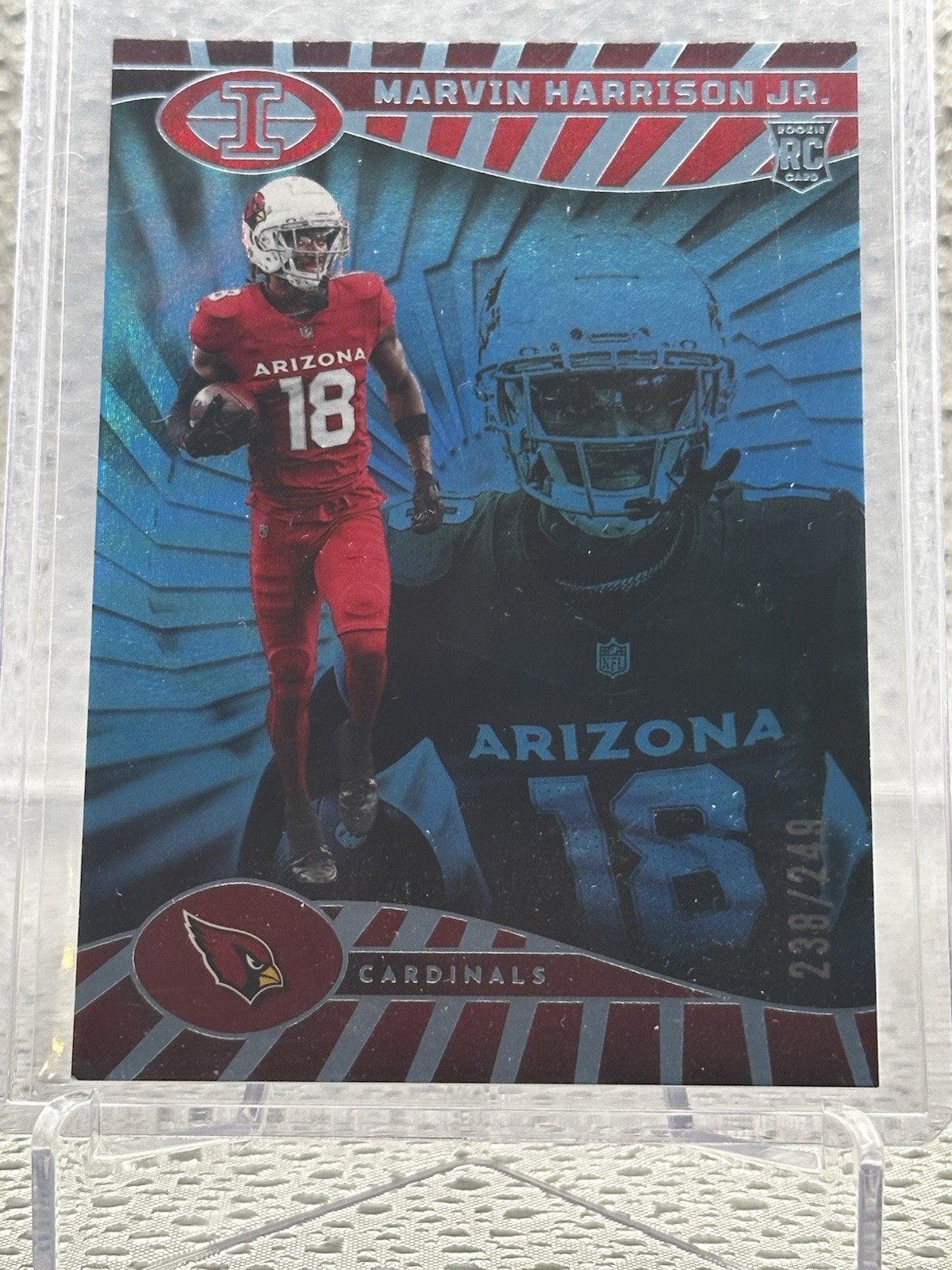 2024 Panini Illusions - Marvin Harrison Jr. #3 Trophy Collection Light Blue /249