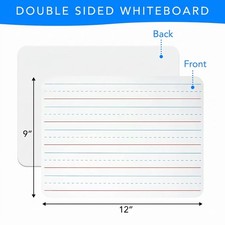 Small White Board Dry Erase for Homeschool, Office, Students Classroom Supplies