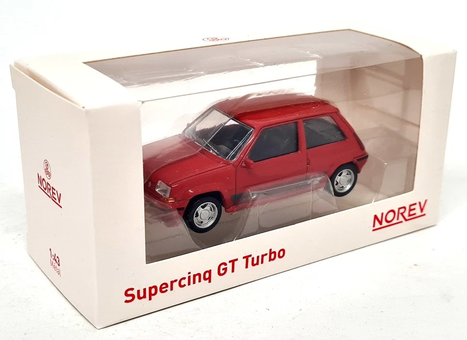 Norev 1/43 - Renault 5 GT Turbo Phase 2 1988 Supercinq Red Diecast Model Car - Image 2 of 4