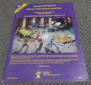 Q1 Queen of the Demonweb Pits - AD&D Advanced Dungeons & Dragons Gygax TSR 9035