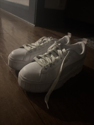 Puma Mayze Leather White Marshmall ow (Women's) - 381983-08 - US