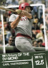 2020 Topps Series 2 Carl Yastrzemski Warriors of the Diamond insert #WOD-17 HOF