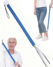 36.5" Adjustable Metal Extra Long Shoe Horn  Dressing Stick Aid