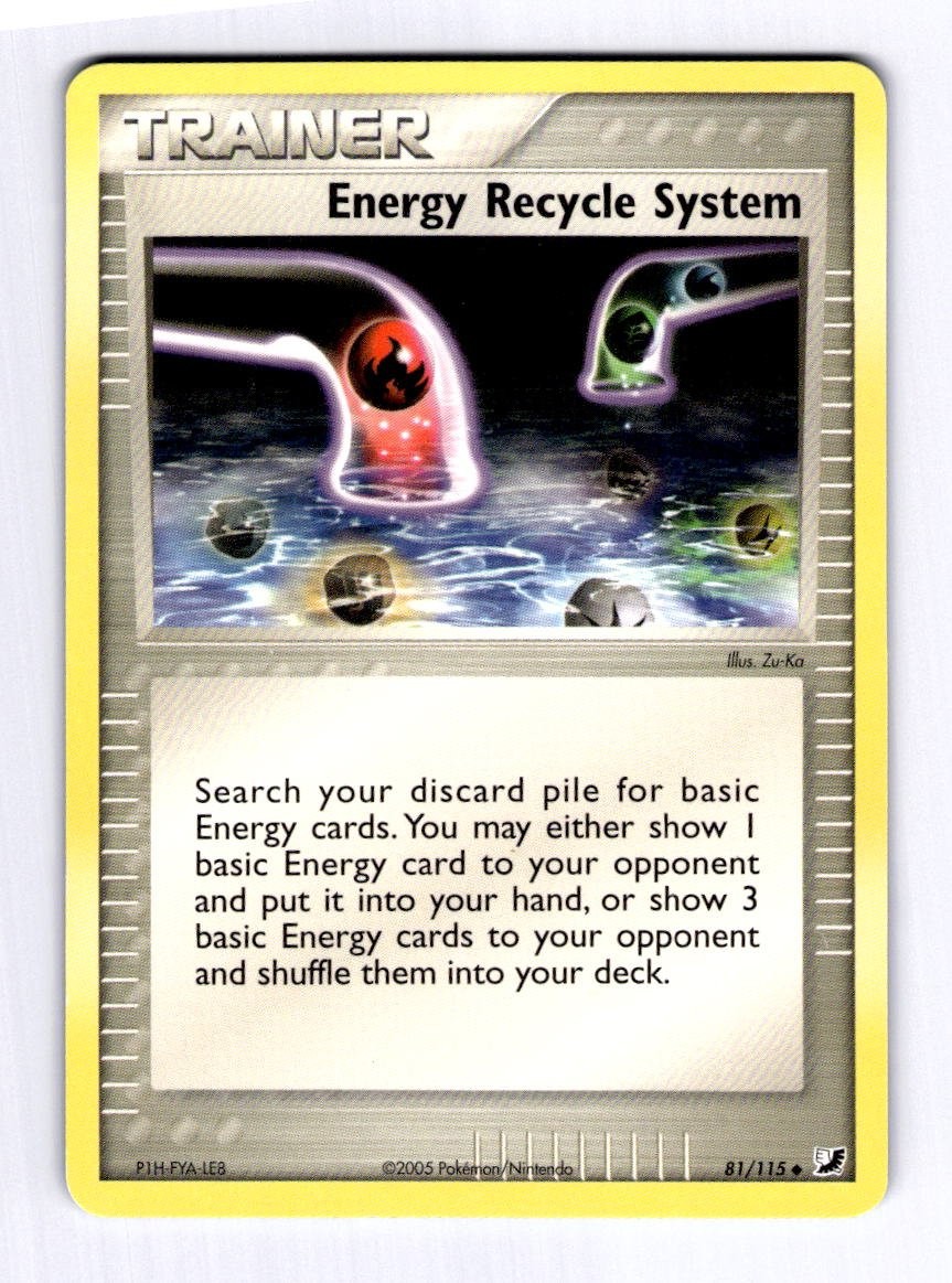 Energy Recycle System Unseen Forces #81 (2005) Uncommon NM Pokemon