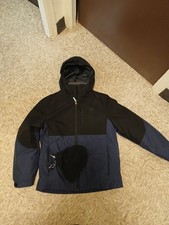 Gerry Boys Winter Coat Size 5to 7 Navy Blue Fleece Lined Removable Hooded