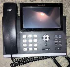 Yealink T48G Gigabit IP Phone SIP-T48G w/ Handset TESTED NO STAND/PSU