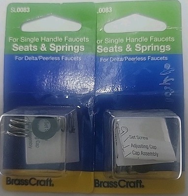 2 X BrassCraft SL0083  SEATS & SPRINGS Replacement For Single Handle Faucets