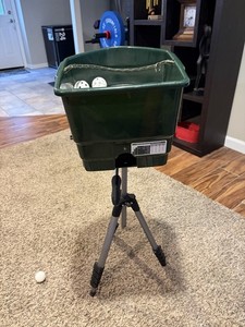 MaxBP Original Portable Baseball Pitching Machine, 39 Plastic Balls, AC Adapter