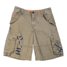 Polo Ralph Lauren Boys 12 Cargo Shorts Green Ripstop Mountain Div RL-65 Patch