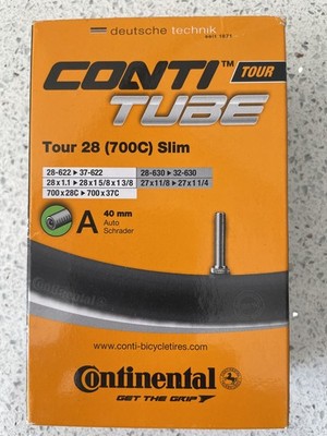 Continental Conti Tube Tour 28 700c Slim Schrader 40mm Ventil