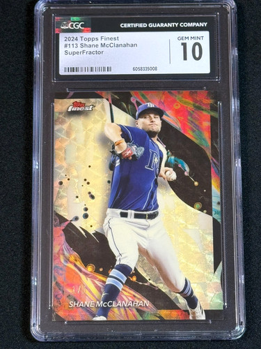 2024 Topps Finest Shane McClanahan Superfractor 1/1 CGC 10