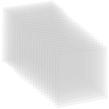 24 Pack 4 Mil Clear Mylar Stencil Sheets, 12" x Blank Reusable 4mil, 4mil