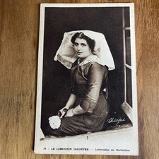 Postcard Cpa - Le Limousin Illustre - Limousine En Barbichet - Theojac