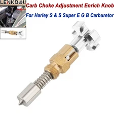 Carb Carburetor Chrome Enricher Choke Adjustment Knob For S&S Super E B G Custom