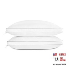 Luxury Feather Down Pillow Standard Queen Standard Queen Pack of 2 Firm