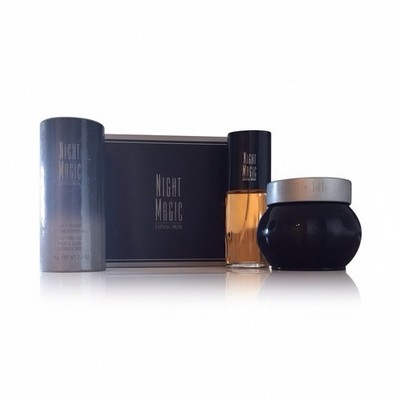 Avon Night Magic Evening Musk Set Cologne Talc Skin Softener