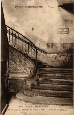 CPA PARIS d'autrefois 4e Rue du Temple. Hotel de l'Aigle d'Or (463968)