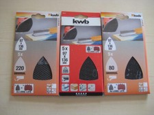 5er Pack KWB Gitterleinen,Schleifgitter 97 x 136 mm /K&ouml;rnung 80, 120, 220
