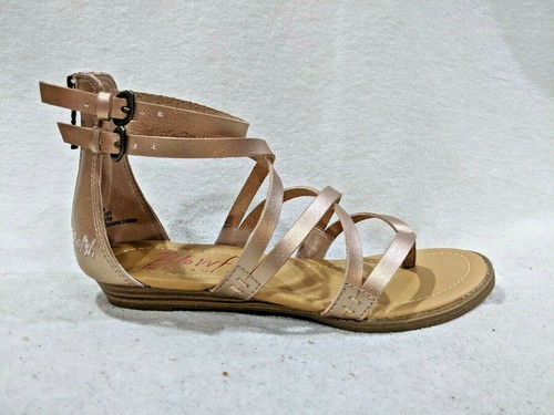 Blowfish Bungalow GP Rose Gold Girl's Gladiator Sandals - Size 1/2/3/4 NWB - Picture 6 of 6