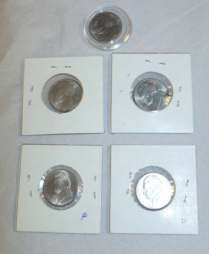 Lot of 5 - 2004 P & D Jefferson Peace Medal Nickel - 5 cents - 第 1/4 張圖片