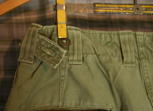 Vtg WWII Korea M-1943 M43 US Army OD Drab Trousers Chino Pants 30" W x 28" L - Picture 13 of 23