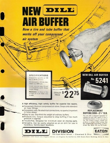 Vintage Collectible 1963 DILL AIR BUFFER Double Sided JOBBER SELL SHEET - Picture 5 of 5