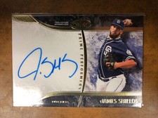2016 Topps Tier One Prime Performers /249 James Shields #PP-JSH Auto