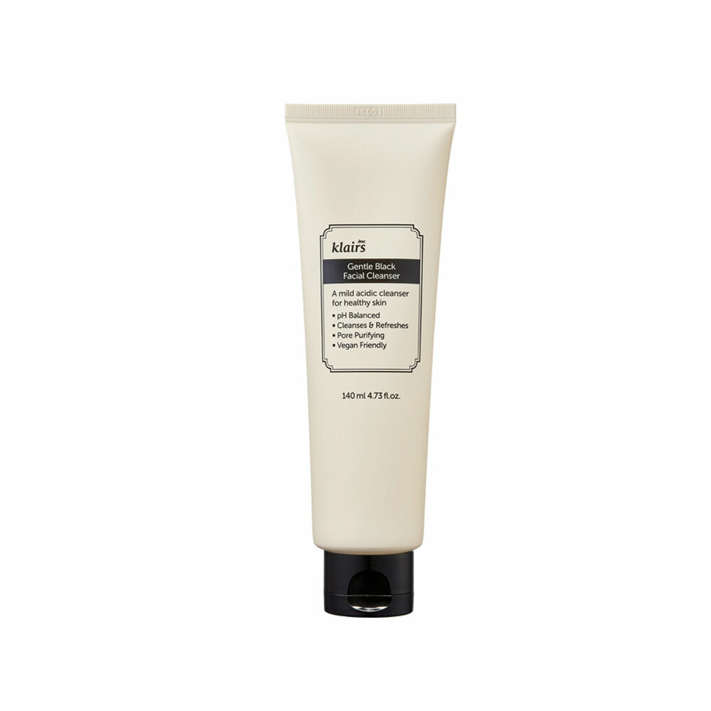 [Klairs] Gentle Black Facial Cleanser - 140ml / Free Gift