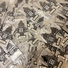 Black Ice Air Freshener Pouch Packs Little Trees - 100 Count