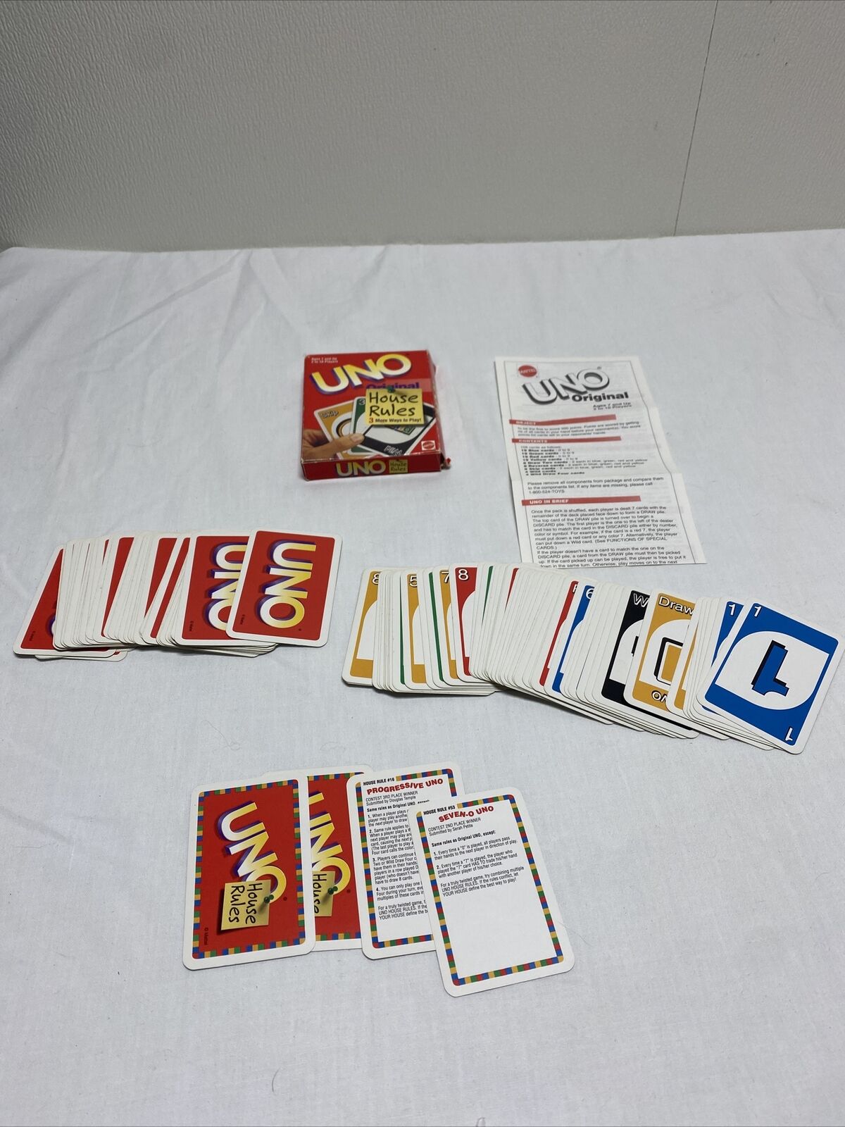 Vintage 1978 UNO Card Game 108 Cards Complete Set in Box