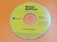                Norton AntiVirus 2007 For Windows Symantec Disc Only No Case