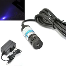 Focusable 405nm20mW Blue Purple Light Dot Laser Diode Module w/5V Adapter