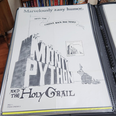 Vintage - Monty Python and the Holy Grail - Original one-sheet movie poster 1975