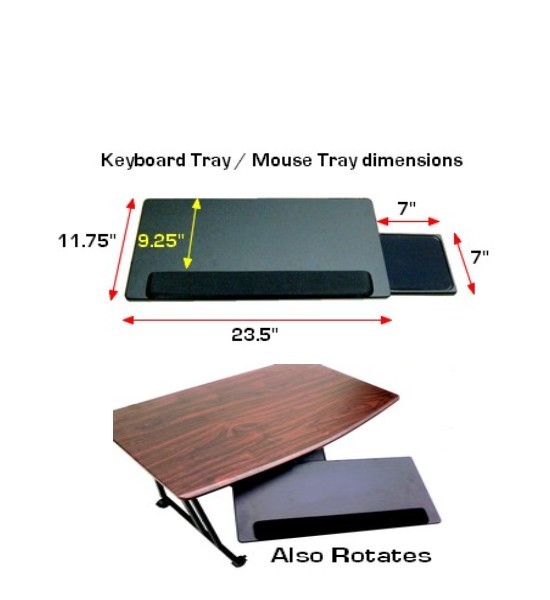 D-KB-DK Slidable Underdesk Ergonomic Keyboard Tray Shelf w/Mouse Tray ...