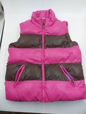 The Childrens Place Puffer Vest Size 7/8 Pink Black