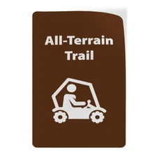 Vertical Vinyl Stickers Recreation Fitness Trail Industrial Safety Sign Label