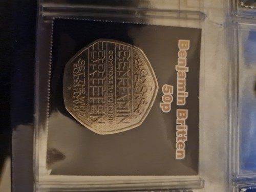 Benjamin Britten 50p Very Rare British Coin.  - Picture 1 of 4