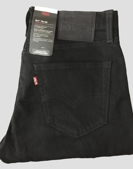 Levi's 511 Premium Range Slim Fit Stretch Jeans Black- (04511