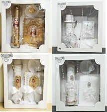 Baptism Candle Set. WHOLESALE/ Set Vela para Bautizo. MAYOREO. DOLLKIMB USA.