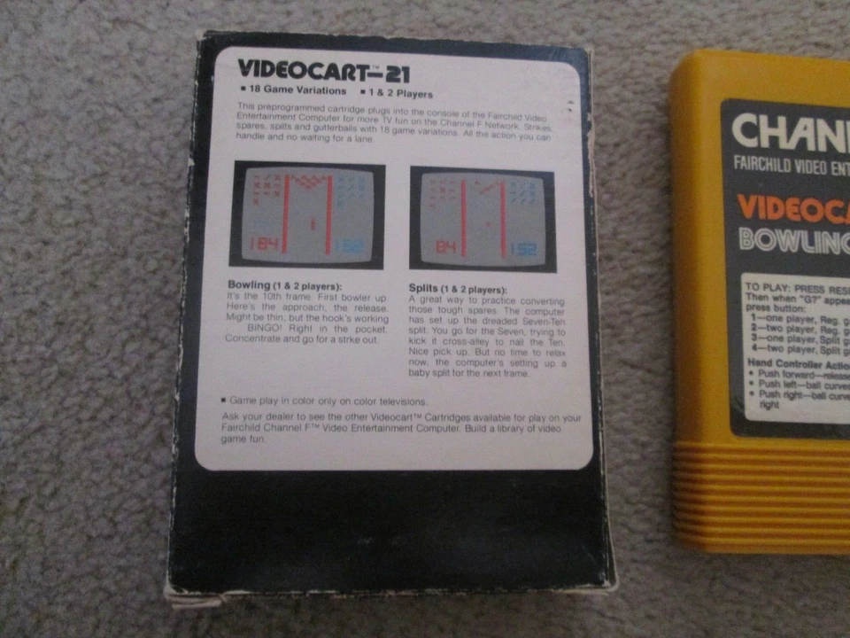 Bowling for the Channel F Complete in Box CIB Very Good - Image 3 of 4