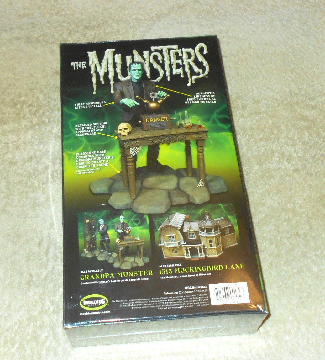 Moebius Munsters Herman Munster Monster Model Kit SEALED New Old TV