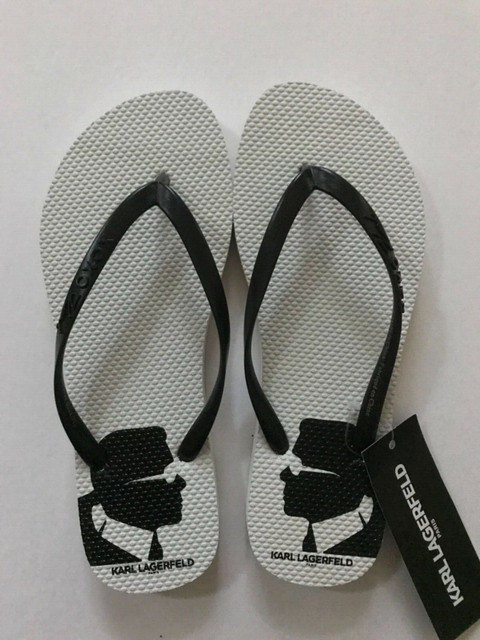 lagerfeld flip flops
