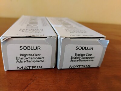 2 MATRIX SOBLUR BRIGHTEN-CLEAR permanent hair dye kit