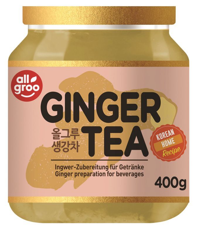 ALLGROO Ingwer Tee 400g Zubereitung für Tee u. Erfrischungsgetränke | Ginger Tea
