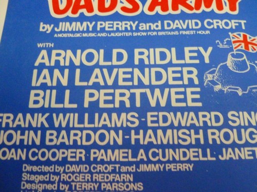 Dads Army Arthur Lowe Le Mesurier Arnold Ridley Billingham Theatre Flyer 1975 - Picture 3 of 5