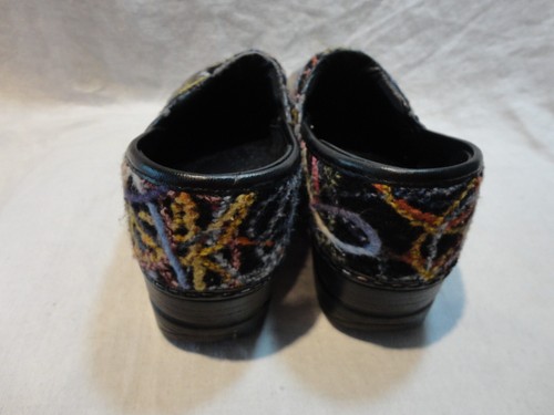 Zapatos para mujer Dansko talla 38/6/6,5 zuecos de hilo de confeti rosa/azul/multicolor - Imagen 3 de 8