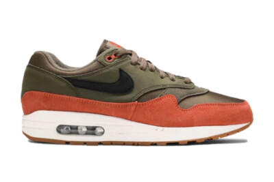 Nike Air Max 1 Olive Canvas Dark Russet AH8145-301 Size 10 Deadstock
