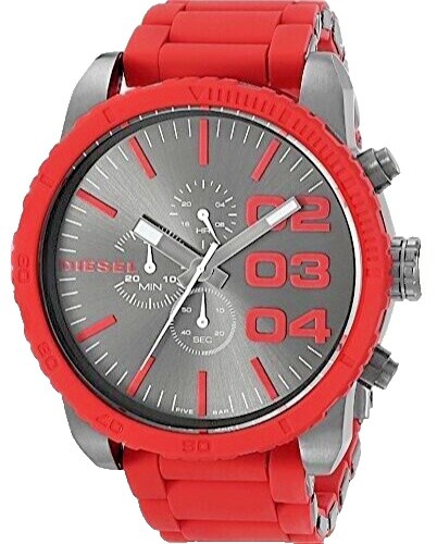 DIESEL WATCH DZ1425 SILICON RUBBER BAND PINK AND BLACK DIESEL WATCH DZ1425 SILICON RUBBER BAND PINK AND BLACK | eBay main image 3