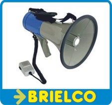 MEGAFONO 25W SIRENA Y MICROFONO MANO PILAS-MECHERO AUTO BD3323